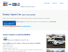 Tablet Screenshot of airport-transfers-sheffield.com